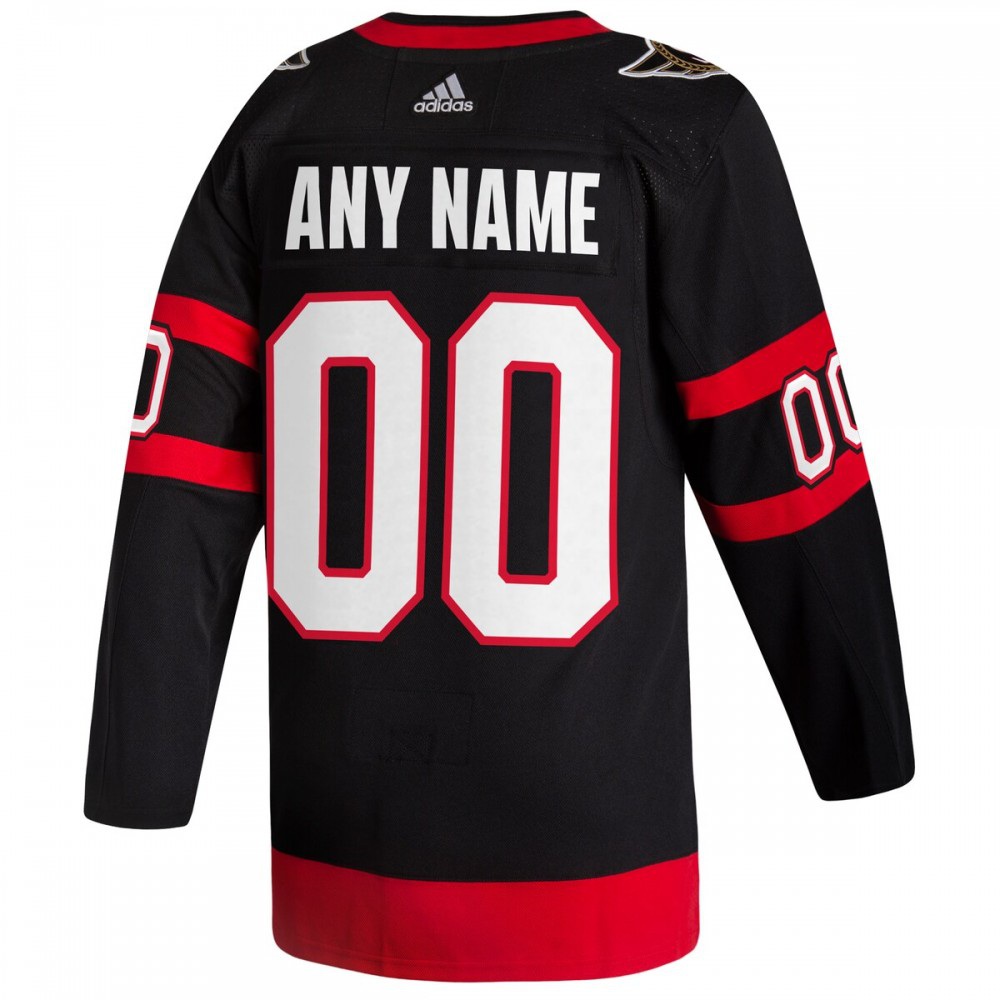 Ottawa Senators adidas 2020/21 Home Authentic Custom Jersey - Black-Pro Kit Vault | Brand New 26/27 Sports Jerseys